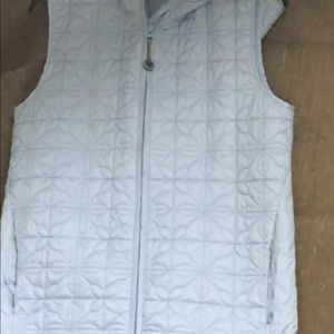 NWOT Cabelas light blue hooded vest quilted